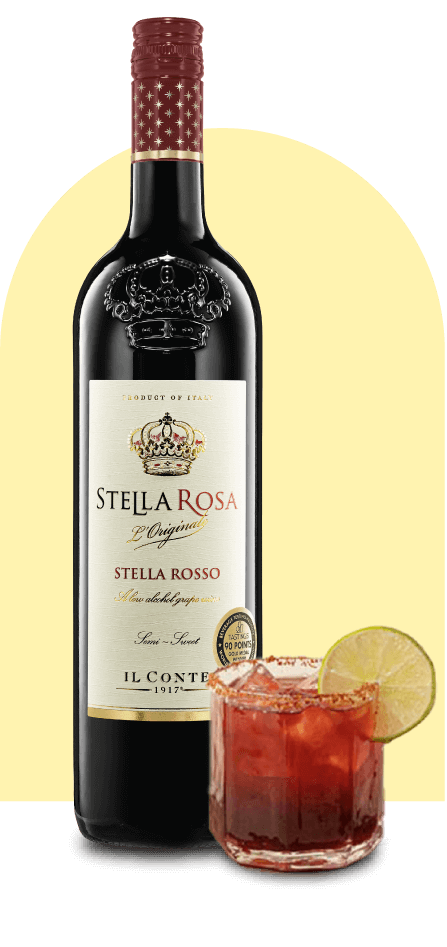 Lipstick Red on the Rosso cocktail with Stella Rosa Rosso