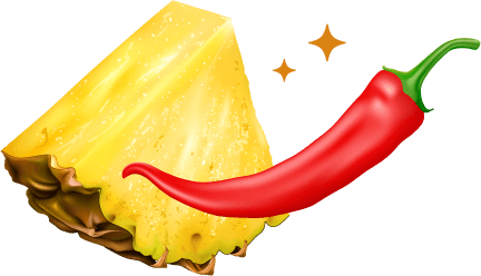 Pineapple combined with Chili